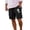 Black, variant on Mens Basketball Shorts Casual Summer Shorts with Print Comfortable Breathable Beach Shorts