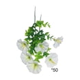 thumbnail image 2 of Artificial Petunia Flowers 50 Stems 13 Inch UV Resistant Fake Petunia Bouquet, Realistic Faux Floral Bundle for Outdoor Garden Patio Window Box Hanging Basket Home Decor, 2 of 6