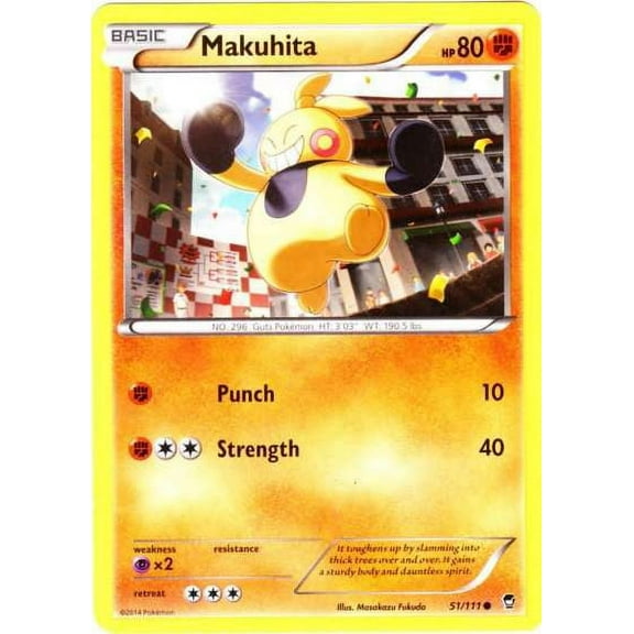 Pokemon Furious Fists Common Makuhita #51