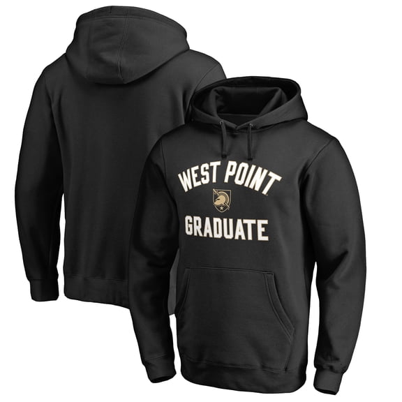 Men's Black Army Black Knights Team Alumni Pullover Hoodie