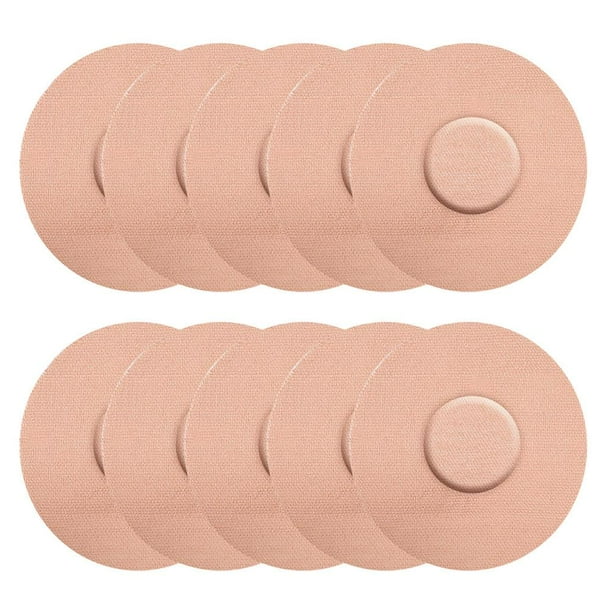 DQrwqpou 10 Parches Adhesivos Impermeables para Sensores Deportivos Cinta Parche (desnudo)
