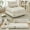 86in Cream White, variant on BEHOST 86" Foldable Teddy Futon Sofa Bed Couch, Convertible Sleeper for Apartment or Guest Room, Yellow
