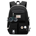 thumbnail image 1 of Mochila Nylon Escuela Grande Niñas Mochila Escolar Mochilas Negro, 1 of 5
