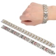 thumbnail image 4 of Men Bracelet Stainless Steel Hand Chain Golden Men Bracelet Fashionable Magnet Hand Chain Stainless Steel Pain Relive Wrist Jewelry ANGGREK Stainless Steel Hand Chain, 4 of 8