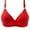 Red, variant on Hfnxid Women Bras Under $ 5.00,Woman's Embroidered Glossy Comfortable Breathable Bra Underwear No Rims