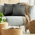 thumbnail image 5 of Ambesonne Ombre Throw Pillow Cover 2 Pack, Fumes and Smokes Design, 16", Charcoal Grey and White, 5 of 7