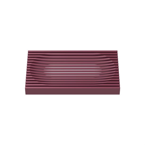 Moyic Soporte para cocina, baño, caja de drenaje de doble cara, ducha, baño, bandeja de secado suave, escurridor de almacenamiento, escurridor Juegos de accesorios de baño Rojo Moyic HA063351-03B