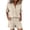 Khaki 1, variant on Womens Lounge Wear Sets Linen Ladies Tracksuit Set 2 Piece Summer Outfits Co Ord Sets Short Sleeve Button Down Shirts and Wide Leg Shorts Matching Solid Elegant Lounge Work Office Wear with Pockets