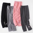 thumbnail image 3 of Leggings de algodón y terciopelo para niñas, pantalones cálidos de cintura elástica, 4 estaciones, 2 a 8 años, nueva moda, 3 of 4