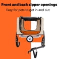 thumbnail image 5 of 55.5" Heavy Duty Pet Bike Trailer with All-Terrain Wheels & Universal Hitch,Trailer with Foldable,Suitable for Large Medium Pets,Orange, 5 of 8