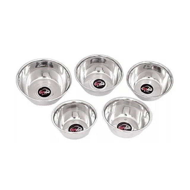 Set 5 Ensaladeras Bowl Acero Inox 22, 24, 26, 28, 30 cm Hot Spot Hot Spot Z439