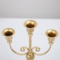 thumbnail image 5 of Candelabro dorado para bodas, San Valentín, decoración de mesa, vela de Navidad, portavelas de hierro, 5 of 5