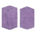 thumbnail image 5 of Home Weavers Waterford Collection 100% Cotton Non-Slip Bathroom Rug Set Machine Washable Bath Rug-21"x34", Bathroom Rug- 24"x40", Purple Color 2 Piece Bath Rug set, 5 of 8