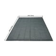 thumbnail image 4 of KFFKFF Mesh Tarp for Dump Trucks, 8x18 ft, PVC Black Durable Cover, 5.5" 18oz Dual Pocket, Brass Eyelets, Strong Double Stitch Webbing for Manual/Electric Systems, 4 of 9