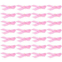 Koolleo 100Pcs Decorative Fundraising Ribbons Removable Breast Cancer Ribbons Breast Cancer Awareness