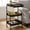 Black, variant on Keerffo 3 Tier Rolling Cart with Drawer Wood Table Top,Metal Utility Cart on Wheels Storage Side table Organizer for Bathroom Office Balcony Living Room