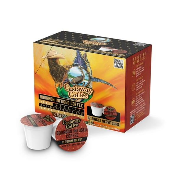 Castaway Coffee Bourbon K-Cup Pod 12 Count