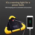thumbnail image 2 of Emergency Triangular Warning Light Safety Emergency Breakdown Lamp Portable Solar Light for Camping, 2 of 5