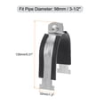 thumbnail image 2 of Uxcell Rubber Cushion Strut Clamp Rigid Steel Pipe Clamp Fit for 3-1/2" Tube and Pipe, 2 of 5