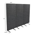 ReFocus™ Raw Freestanding Acoustic Room Divider 3 Pack Reduce Noise