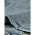 thumbnail image 5 of INSPIRE CHIC Women's Denim Button up Scoop Neck Sleeveless Coppped Vest Jacket XS Gray Blue, 5 of 6