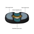thumbnail image 4 of Inteprter Almohada de donut antideslizante de poliéster para alivio de hemorroides y cojín de asiento cómodo memoria de coxis Decoración del hogar Rosa roja, 4 of 6
