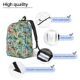 thumbnail image 4 of Naloa Retro Flying Butterflies Canvas Backpack for Men Women Rucksack Casual Travel Daypack College Tote Satchel Bookbag for Teens-Small, 4 of 7