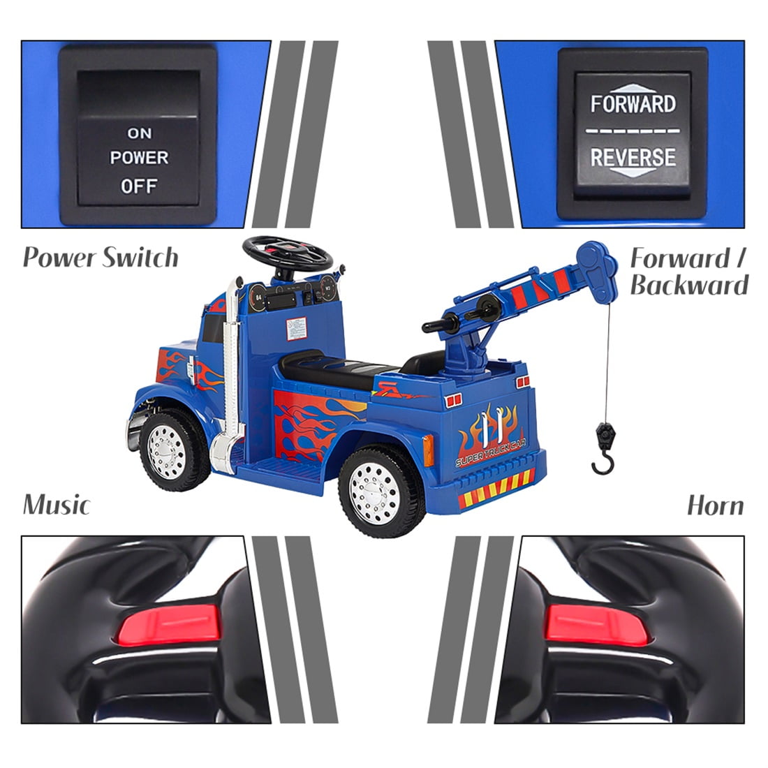 Private Jungle 6V Ride on Car for Kids, Electric Vehicle with Remote Control for Boys Girls, Three Speeds Ride on Toys for Home Backyard Garden, Blue, Unisex Private Jungle 6V Ride on Car for Kids, Electric Vehicle with Remote Control for Boys Girls, Three Speeds Ride on Toys for Home Backyard Garden, Blue, Unisex