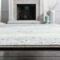 thumbnail image 6 of SAFAVIEH Brentwood Cantor Oriental Area Rug, Navy/Light Gray, 3' x 3' Square, 6 of 12
