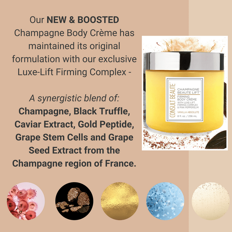 Consult Beaute Champagne Lift Hydrating Firming Body Cream with