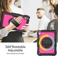 thumbnail image 3 of Elehold iPad Rugged Military Shockproof Case For iPad 11th Generation(A16) 2025 with Screen Protector, Detachable Shoulder Strap Pen Holder Rotating Kickstand Full Body Protection Case,D, 3 of 8