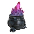 thumbnail image 5 of Wicca Triple Moon Pentagram And Zodiac Symbols LED Crystals Cauldron With Toads, 5 of 9