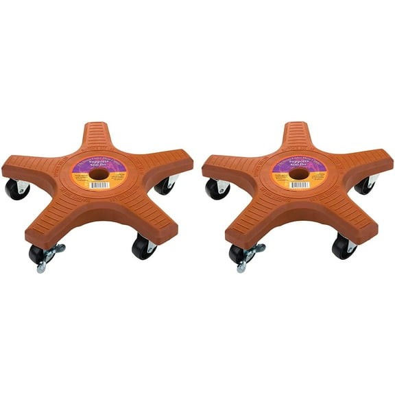 Plant Stand 14430 Down Under Plant Caddy, Terra Cotta, 14-Inch (Pack of 2)