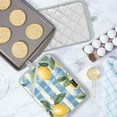 thumbnail image 5 of Yayeee Pot Holders Kitchen Heat Resistant with Pocket 7"x9.8" Cotton Oven Cooking Hot Pads, Retro Lemon Leaves, 5 of 7