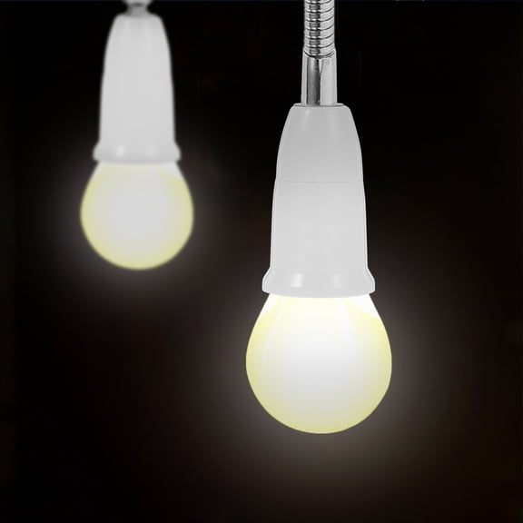 LEORX Ceiling Light Socket White Plastic for Office Workers 1Pack