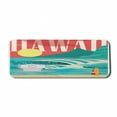 thumbnail image 1 of Hawaiian Computer Mouse Pad, Hawaii Sandy Coastline Sunny Day Surfboard Tropics Famous Honeymoon Destination, Rectangle Non-Slip Rubber Mousepad Large, 31" x 12" Gaming Size, Sand Teal, by Ambesonne, 1 of 2