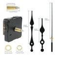 thumbnail image 2 of Clock Mechanism Replacement Quartz Battery Operated Clock Movement Mechanism for Clock DIY / Repair with Black Hands Pointer Set, Metal Hook, Silent Sweep Seconds Wall Clock Mechanism, 2 of 10