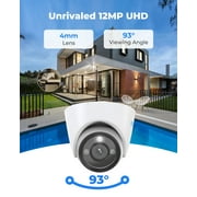 Reolink 2pcs 12MP PoE IP Camera Outdoor Dome Surveillance Cameras Pet Detect Color Night 2-Way Talk