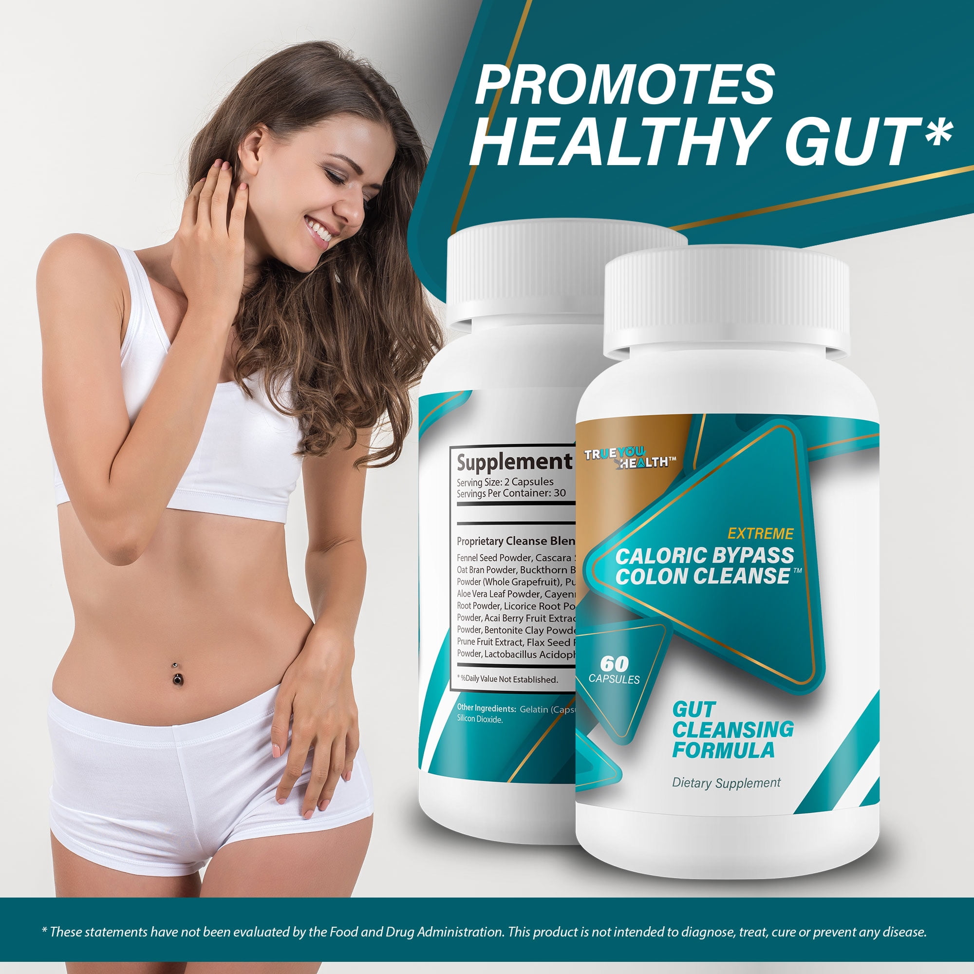 Caloric Bypass Colon Cleanse - Our Best Cleansing Caloric Bypass Pills - Gut Cleansing Digestive Cleanse - Probiotic Colon Cleanse - Sleep Lean Detox Pills for Women & Men - Cleanse Detox Supplement