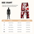 thumbnail image 4 of Lsque Buffalo Plaid Love And Gnome Print Women's Pajama Pants, Lounge Pant - Comfortable Home Wear,Elastic Waistband, Stylish Design-XX-Large, 4 of 9