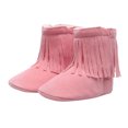 thumbnail image 2 of Akiihool Baby Booties Girl Unisex Baby Booties Soft Sole and Non Slip Boy and Girl Cozy Shoes (Pink,5), 2 of 4