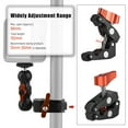 thumbnail image 2 of Andoer Multi-functional Clamp Ball Mount Clamp Articulating Friction Arm Super Clamp with 1/4 Inch Screw for Monitor LED Video Light Flash Light Microphone, 2 of 7