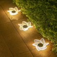 thumbnail image 5 of 4 Piezas Luz Solar Acrílica Enterrada para Jardín Luz de Jardín Exterior Decoración de Pared Impermeable Luz de Lavado de Pared,e, 5 of 5