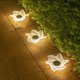 thumbnail image 5 of 4 Piezas Luz Solar Acrílica Enterrada para Jardín Luz de Jardín Al Aire Libre Decoración de Pared Impermeable Luz de Lavado de Pared,C, 5 of 5