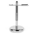 thumbnail image 1 of QShave Deluxe Chrome - Soporte para maquinilla de afeitar y brocha para prolongar la vida útil de tu brocha de afeitar (2 puntas), 1 of 5