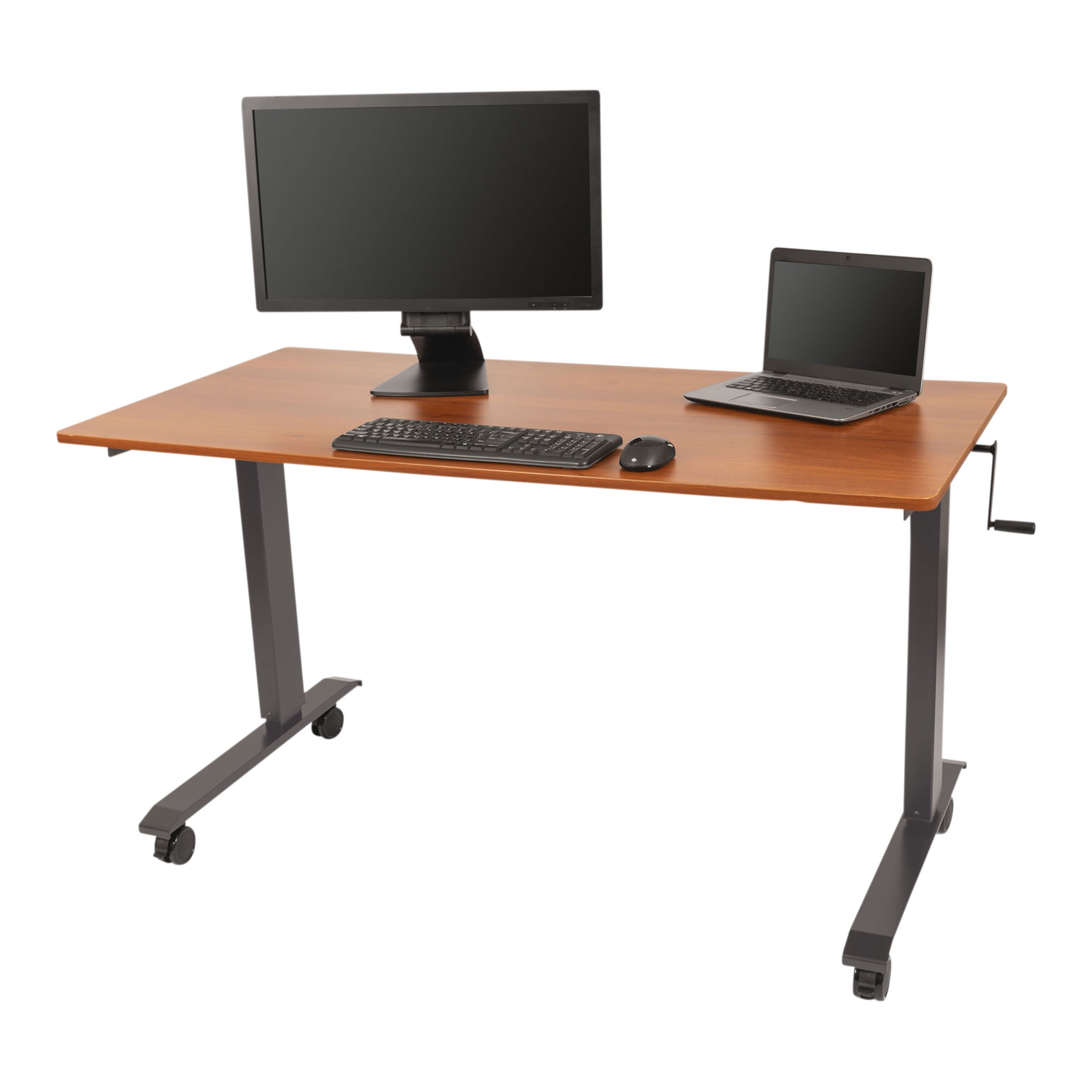 Stand Up Desk Store Crank Adjustable Height Rolling Standing Desk