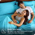 thumbnail image 4 of Bare Home Pillowcase Set - Premium 1800 Collection - Double Brushed - Ultra Soft - Standard Size, Aqua, 4 Count, 4 of 7