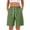 Army Green #35, variant on Evdexr Cargo Shorts for Women Knee Length Drawstring Bermuda Shorts 2026 Belted Hiking Shorts Lightweight Elastic Waist Casual Short with Multi Pockets Black L