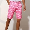 thumbnail image 2 of Miqool Mens Golf Shorts Polka Dress Shorts Casual Straight Fit 4-Way Stretch Flat Front Work Shorts Lightweight Quick Dry Summer Beach Shorts with Pockets, 2 of 9
