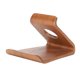 thumbnail image 2 of Soporte portátil para teléfono móvil, escritorio, mesita de noche, tableta, iPad, soporte de madera (marrón nuez), 2 of 5